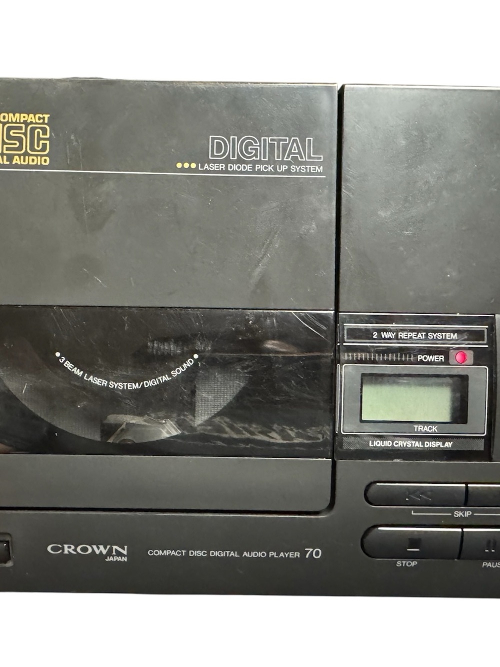 Japan Crown CD-70 1988 Portable CD AM FM Radio Player